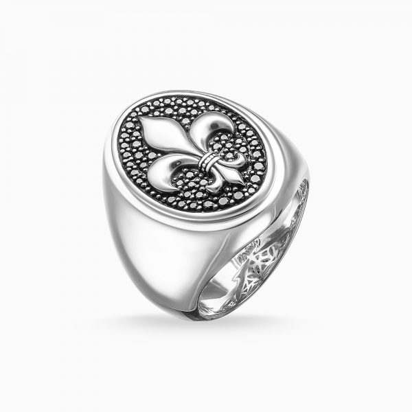 Chevalière fleur de lys