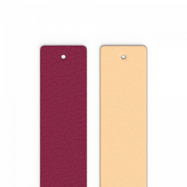 CUIR - MANCHETTES, VIGNE / BEIGE IRISÉ 25mm