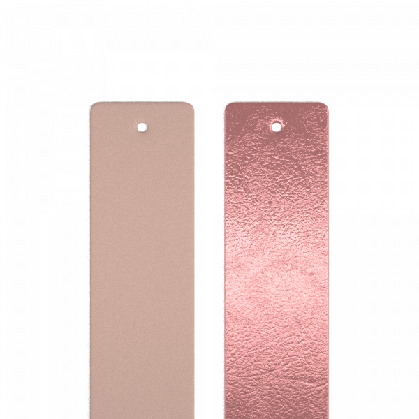 CUIR - MANCHETTES, JASMIN / ROSE MÉTAL - 25mm