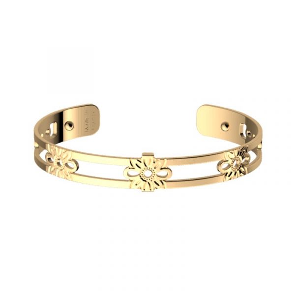 BRACELET FEMME MANCHETTE 8MM DAHLIA DORÉ