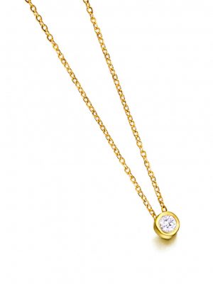 LE CARRE Collier Or Jaune 18ct diamants