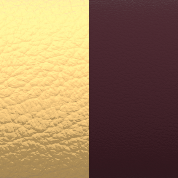 CUIR - MANCHETTES, GAZELLE / PRUNE - 8mm