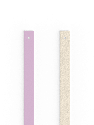 CUIR - MANCHETTES, MAGNOLIA / BLANC NACRÉ - 8mm