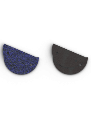 CUIR - BOUCLES D'OREILLES, NUIT ETOILÉE / BRUN ÉCORCE - 30mm