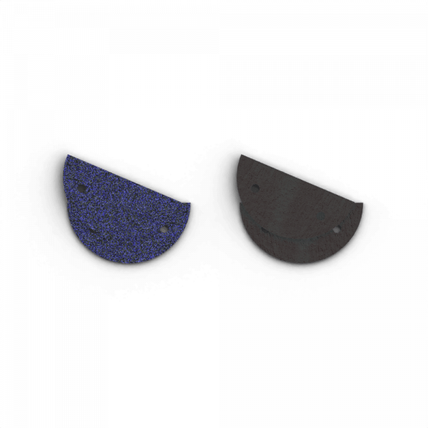 CUIR - BOUCLES D'OREILLES, NUIT ETOILÉE / BRUN ÉCORCE - 30mm