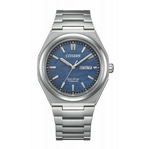 Citizen J800 Super Titanium – Bleu, Index Jour/Da
