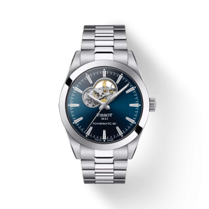 Tissot Gentleman Open Heart 40mm Bleu