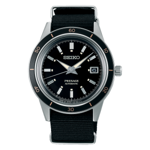 Seiko Presage Automatique 3 Aiguilles noir nylon