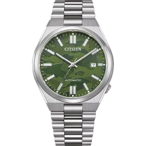 Montre Citizen Tsuyosa acier vert camouflage