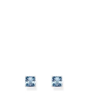Clous d'oreilles pierre bleu