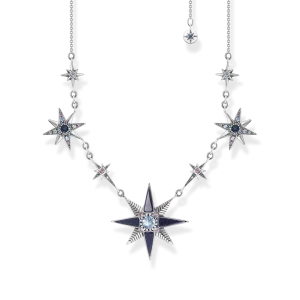 Chaîne Royalty étoiles argent