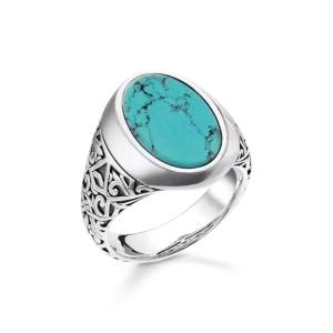 Bague turquoise argent