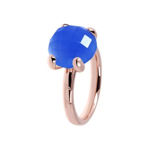 Bague Felicia avec pierre de couleur