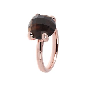 Bague avec pierre carrée à facettes