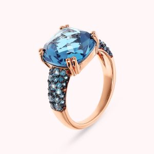 BAGUE BRONZE AVEC PIERRE