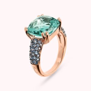 BAGUE BRONZE AVEC PIERRE