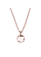 Collier Felicia doré or rose avec pierre de couleur