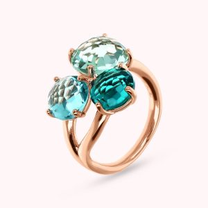 BAGUE BRONZE AVEC PIERRE