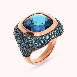 BAGUE BRONZE AVEC PIERRE