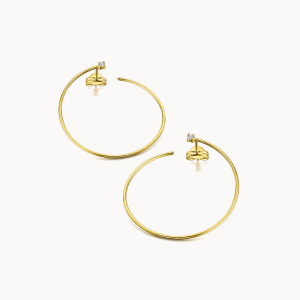 Boucles d'oreilles Nomad en or 18 carats avec diamants