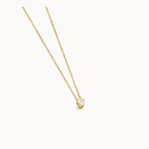 Collier Diamant avec chaîne en or
