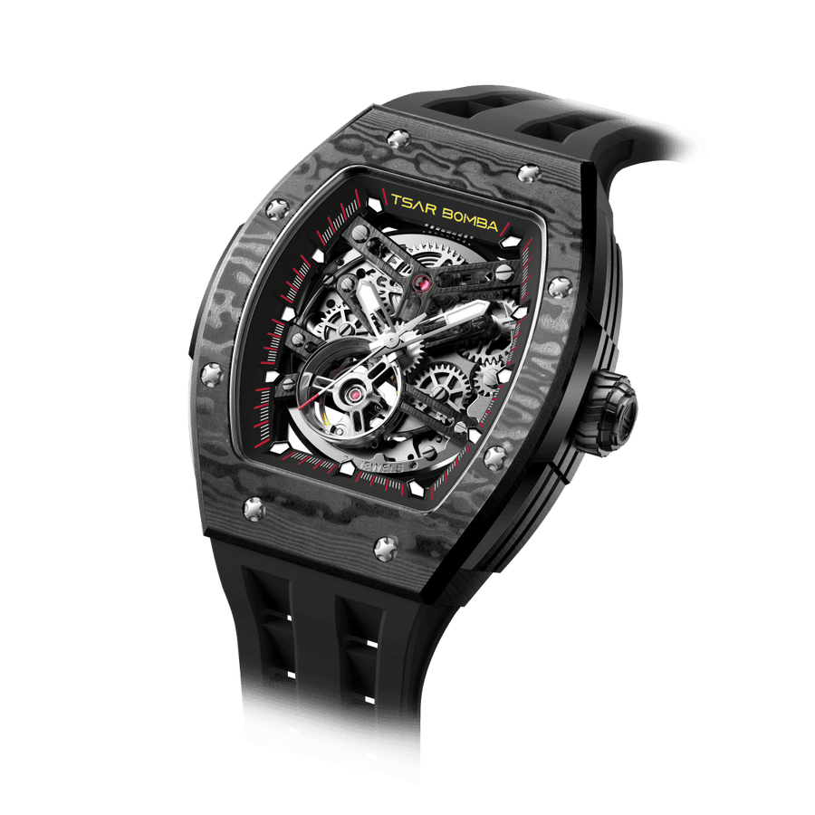 Tsar Bomba Elemental - Montre Automatique en Fibre de Carbone TB8228CF