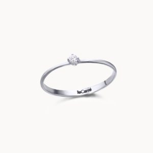 LeCarré Bague en or blanc et diamants