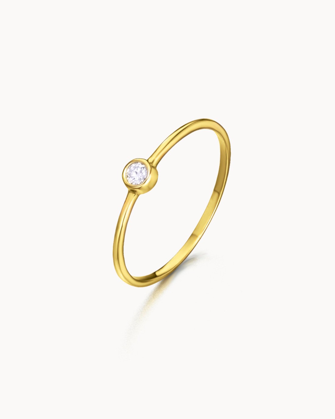 LeCarré Bague solitaire en or et diamant