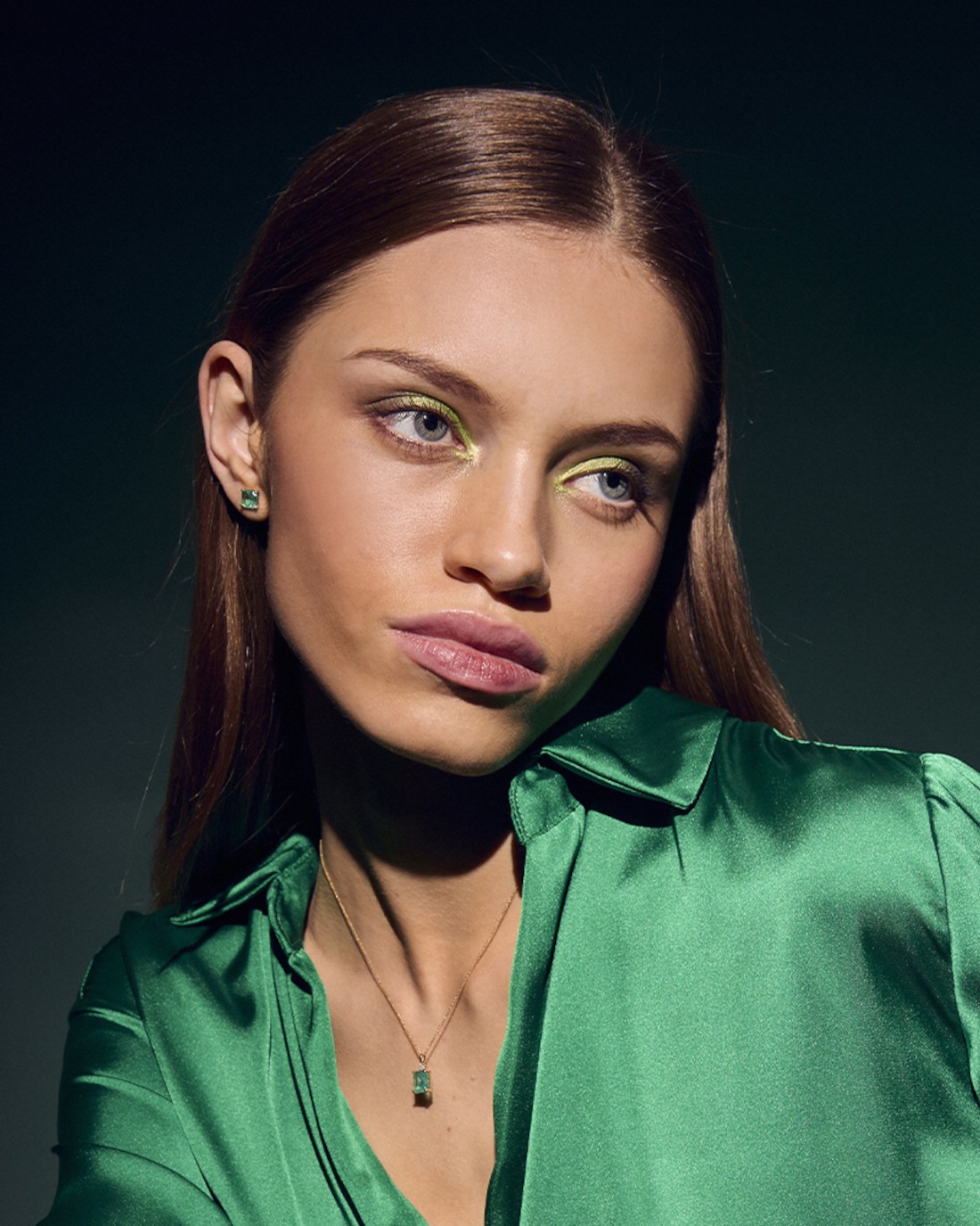LeCarré Boucles d'oreilles Green Love – Image 2