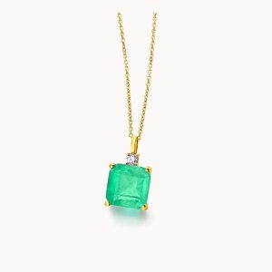 LeCarré Collier et pendentif Green Love